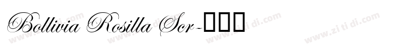 Bollivia Rosilla Scr字体转换